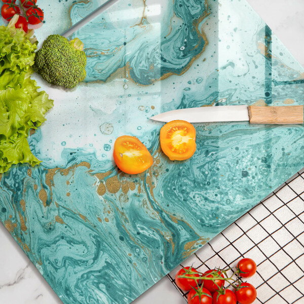 Protector pared cocina Abstracción azul