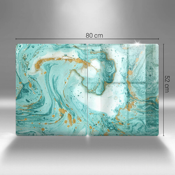 Protector pared cocina Abstracción azul