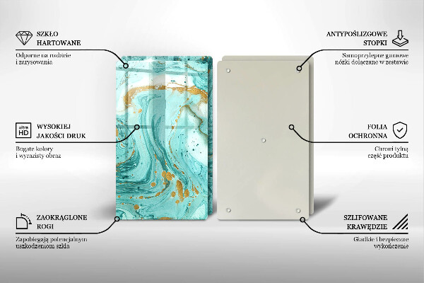 Protector pared cocina Abstracción azul