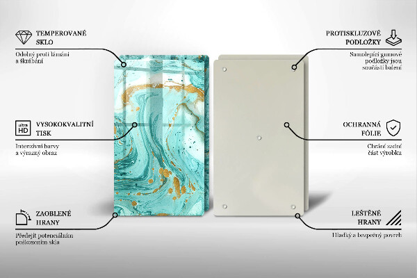 Protector pared cocina Abstracción azul