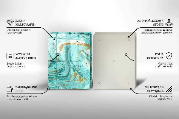 Protector pared cocina Abstracción azul