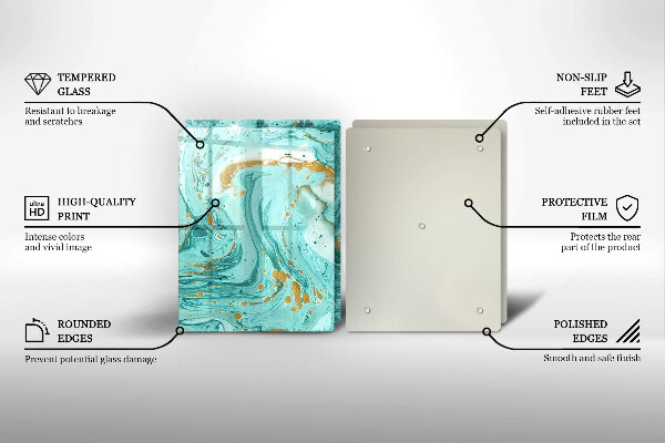 Protector pared cocina Abstracción azul