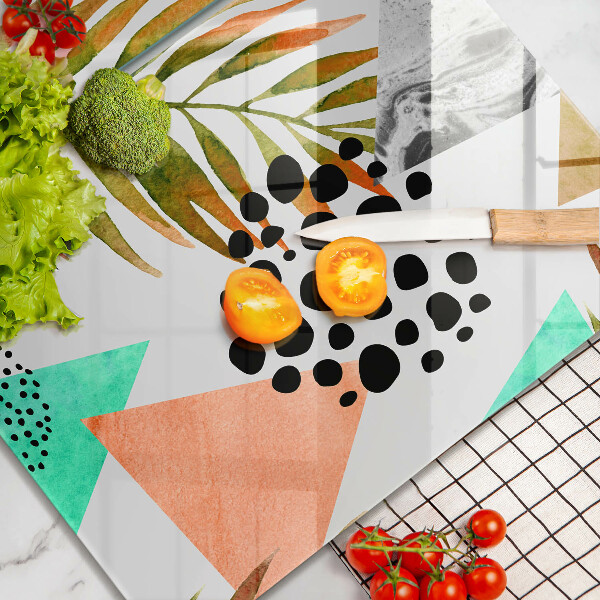 Protector pared cocina Patrón de hojas boho