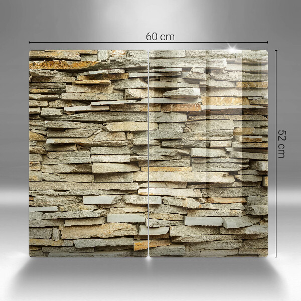 Protector pared cocina Piedras decorativas