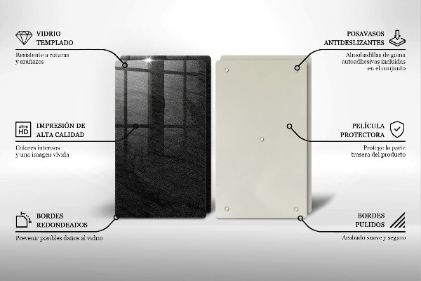 Protector pared cocina Textura de piedra