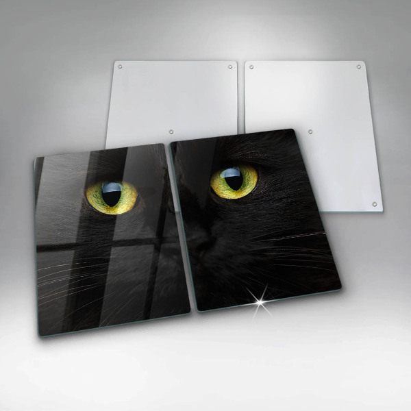 Protector pared cocina Ojos de gato animales