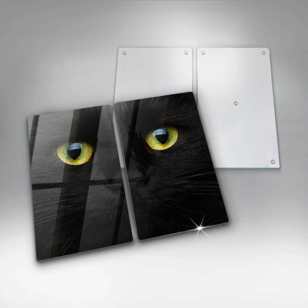 Protector pared cocina Ojos de gato animales