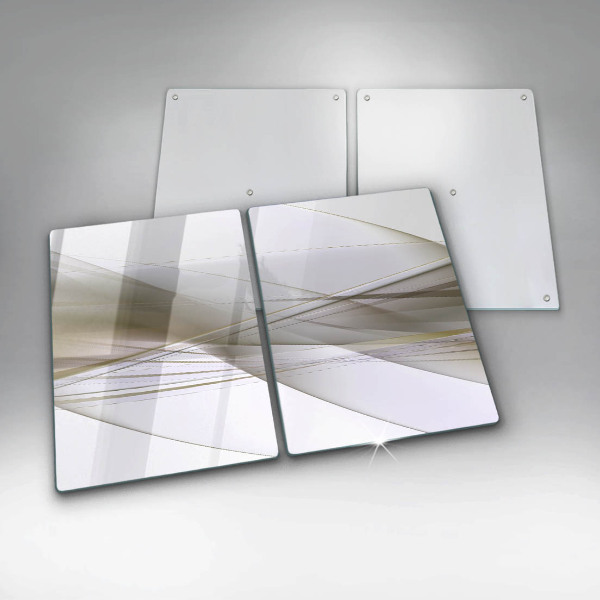 Protector pared cocina Diseño de líneas abstractas.