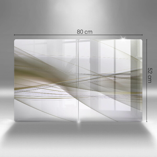 Protector pared cocina Diseño de líneas abstractas.