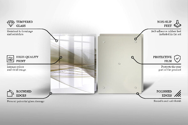 Protector pared cocina Diseño de líneas abstractas.