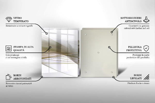 Protector pared cocina Diseño de líneas abstractas.