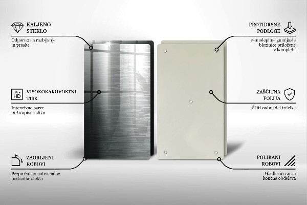 Protector pared cocina Textura metálica