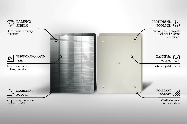 Protector pared cocina Textura metálica
