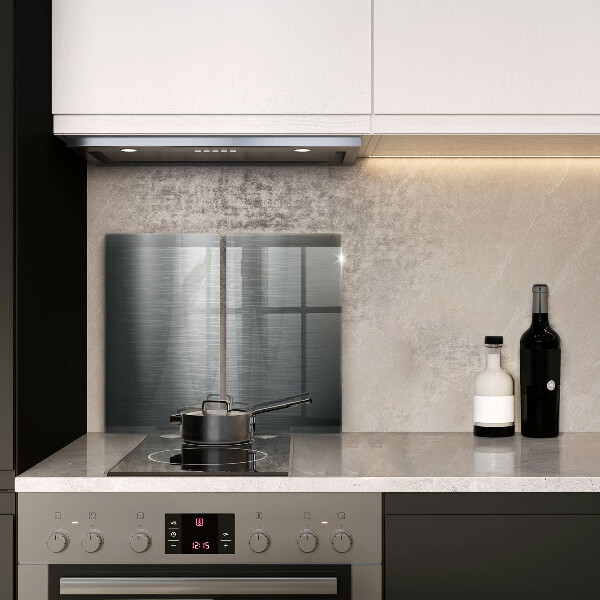 Protector pared cocina Textura metálica