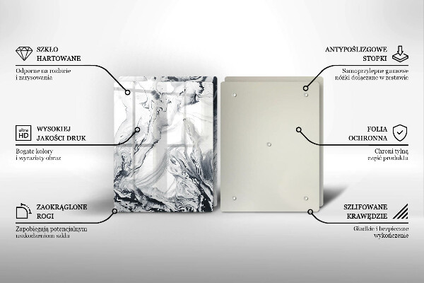 Protector pared cocina Abstracción de tinta