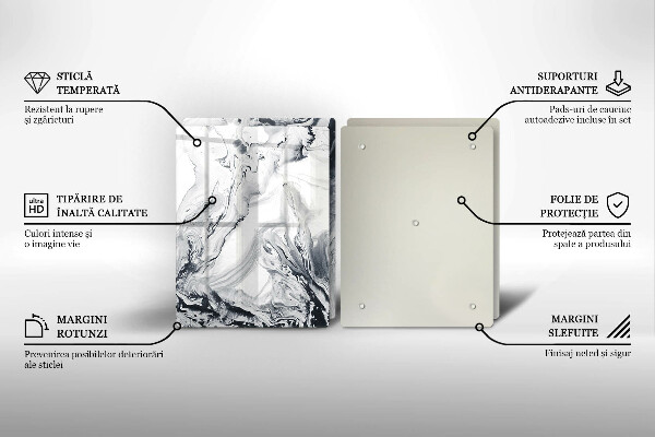 Protector pared cocina Abstracción de tinta