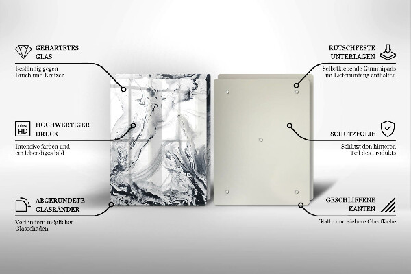 Protector pared cocina Abstracción de tinta