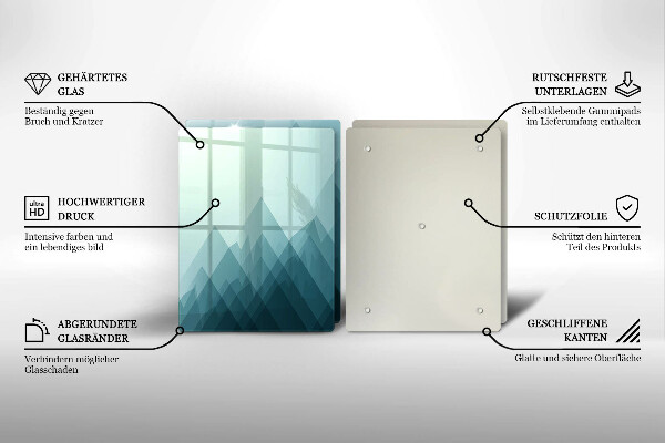 Protector pared cocina Montañas abstractas