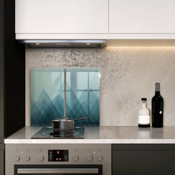 Protector pared cocina Montañas abstractas