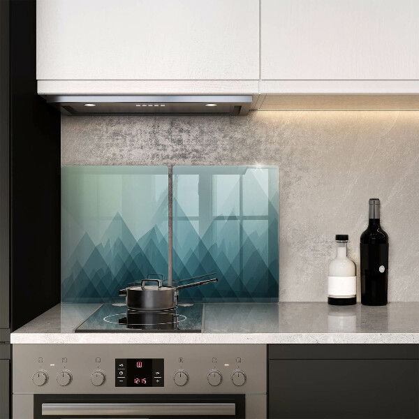 Protector pared cocina Montañas abstractas