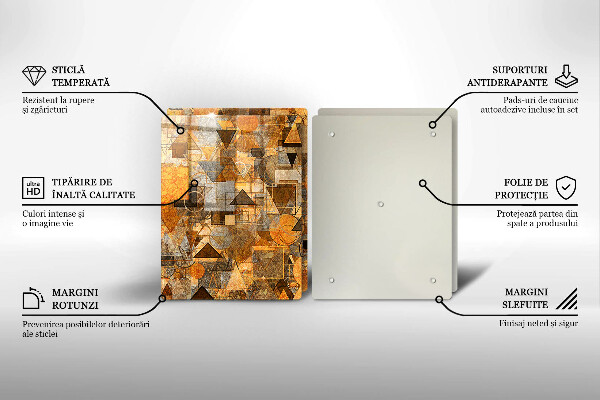 Protector pared cocina Patrones sin fisuras de figuras geométricas