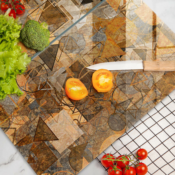 Protector pared cocina Patrones sin fisuras de figuras geométricas