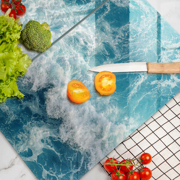 Protector pared cocina Olas de agua de mar