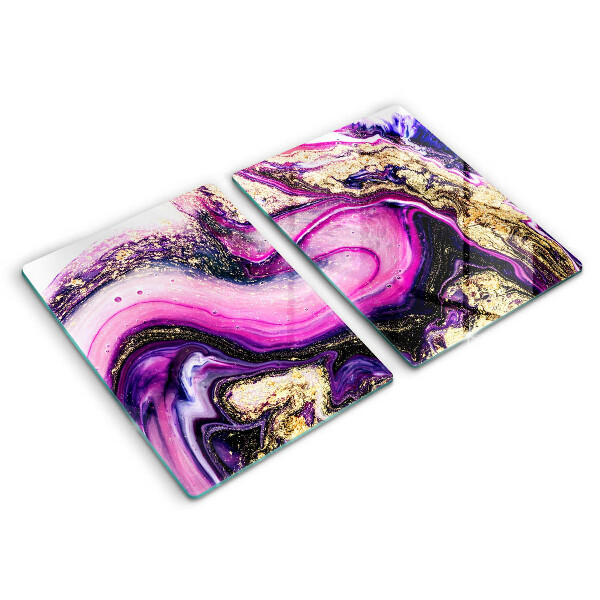 Protector pared cocina Diseño abstracto oro