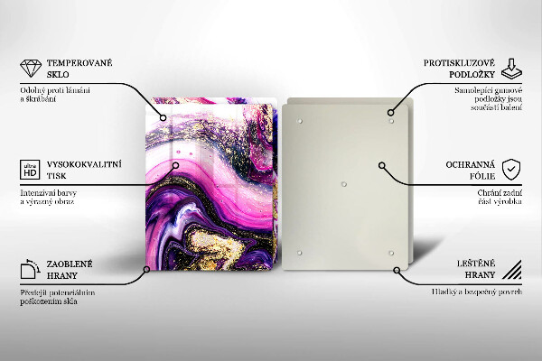 Protector pared cocina Diseño abstracto oro