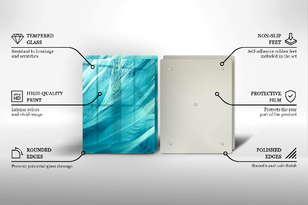 Protector pared cocina Plumas delicadas