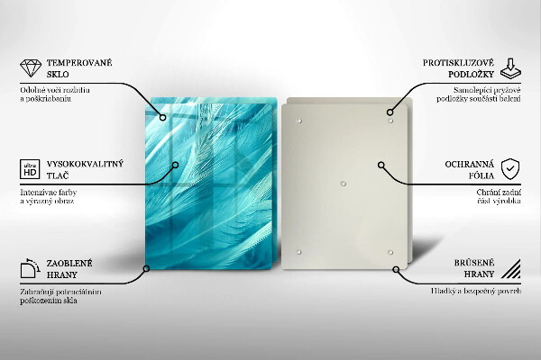 Protector pared cocina Plumas delicadas