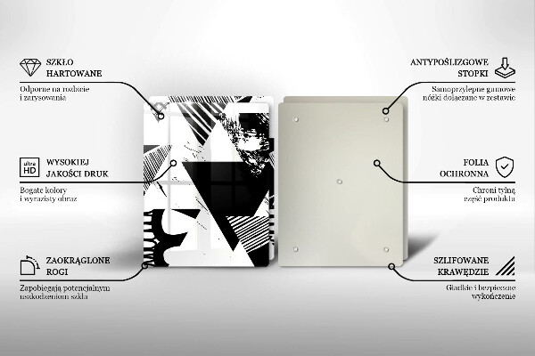 Protector pared cocina Triángulos geométricos