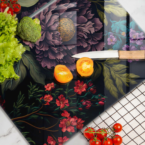 Protector pared cocina Hermosas flores