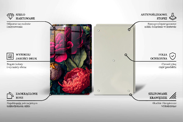 Protector pared cocina Hermosas flores