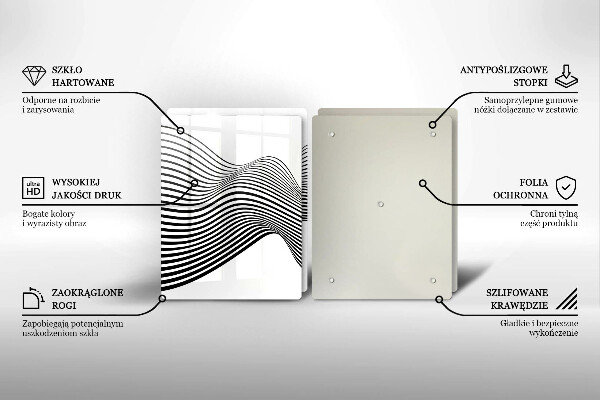 Protector pared cocina Abstracción lineal