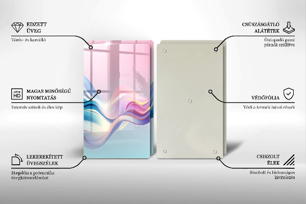 Protector pared cocina Abstracción pastel