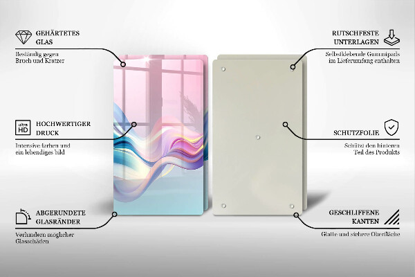 Protector pared cocina Abstracción pastel