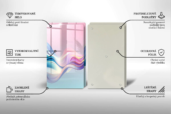 Protector pared cocina Abstracción pastel