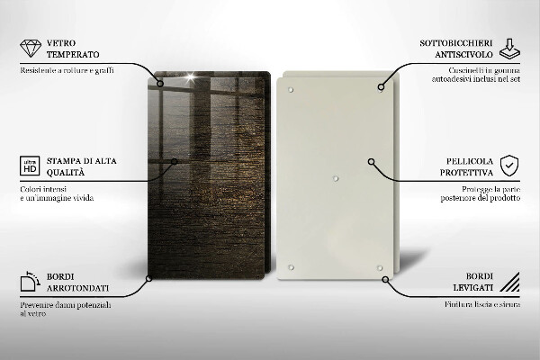 Protector pared cocina Textura de corteza de madera