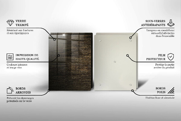 Protector pared cocina Textura de corteza de madera