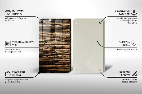 Protector pared cocina Textura de madera