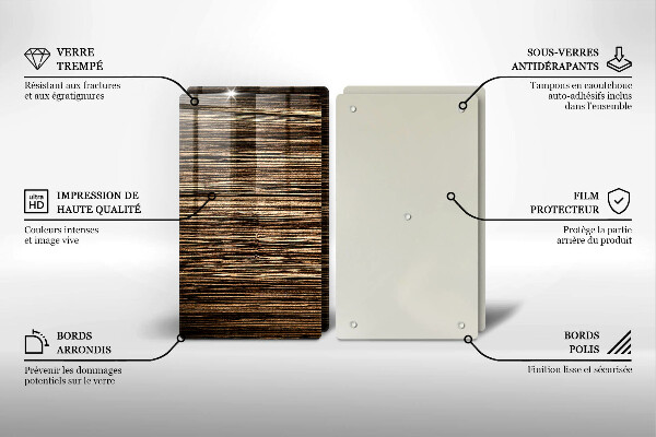 Protector pared cocina Textura de madera