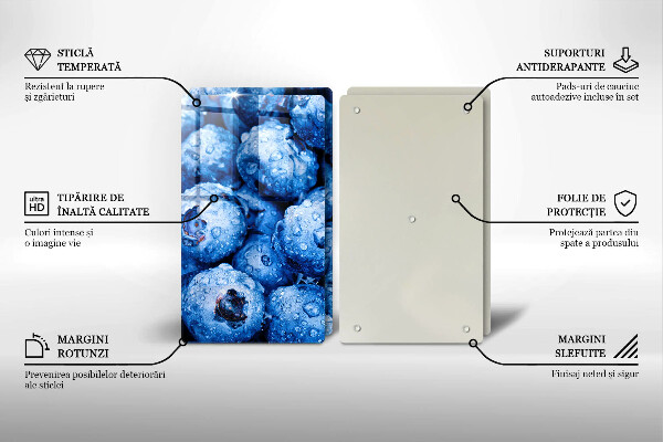 Protector pared cocina Arándanos jugosos