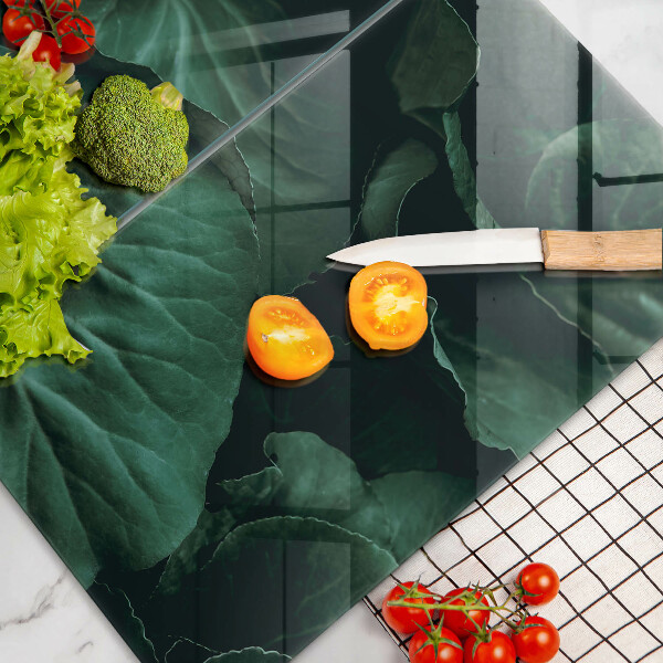 Protector pared cocina Hojas oscuras salvajes