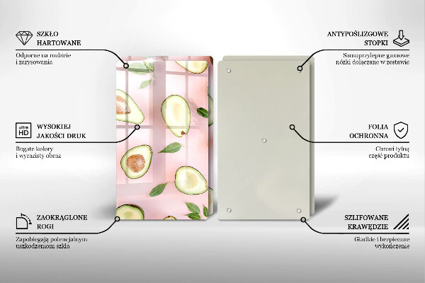 Protector pared cocina Patrón de aguacate