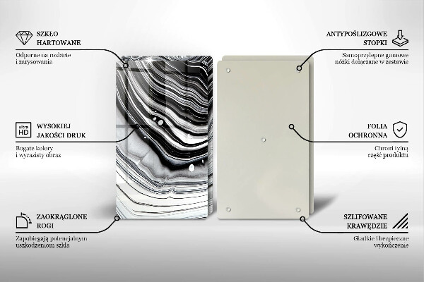 Protector pared cocina Abstracción de tinta