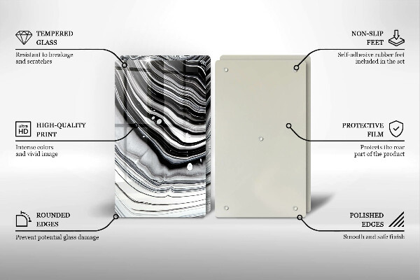 Protector pared cocina Abstracción de tinta