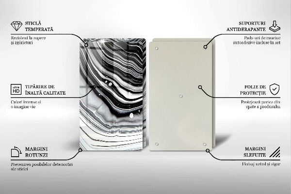 Protector pared cocina Abstracción de tinta