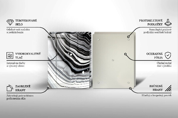 Protector pared cocina Abstracción de tinta