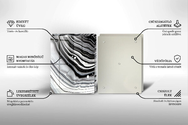 Protector pared cocina Abstracción de tinta
